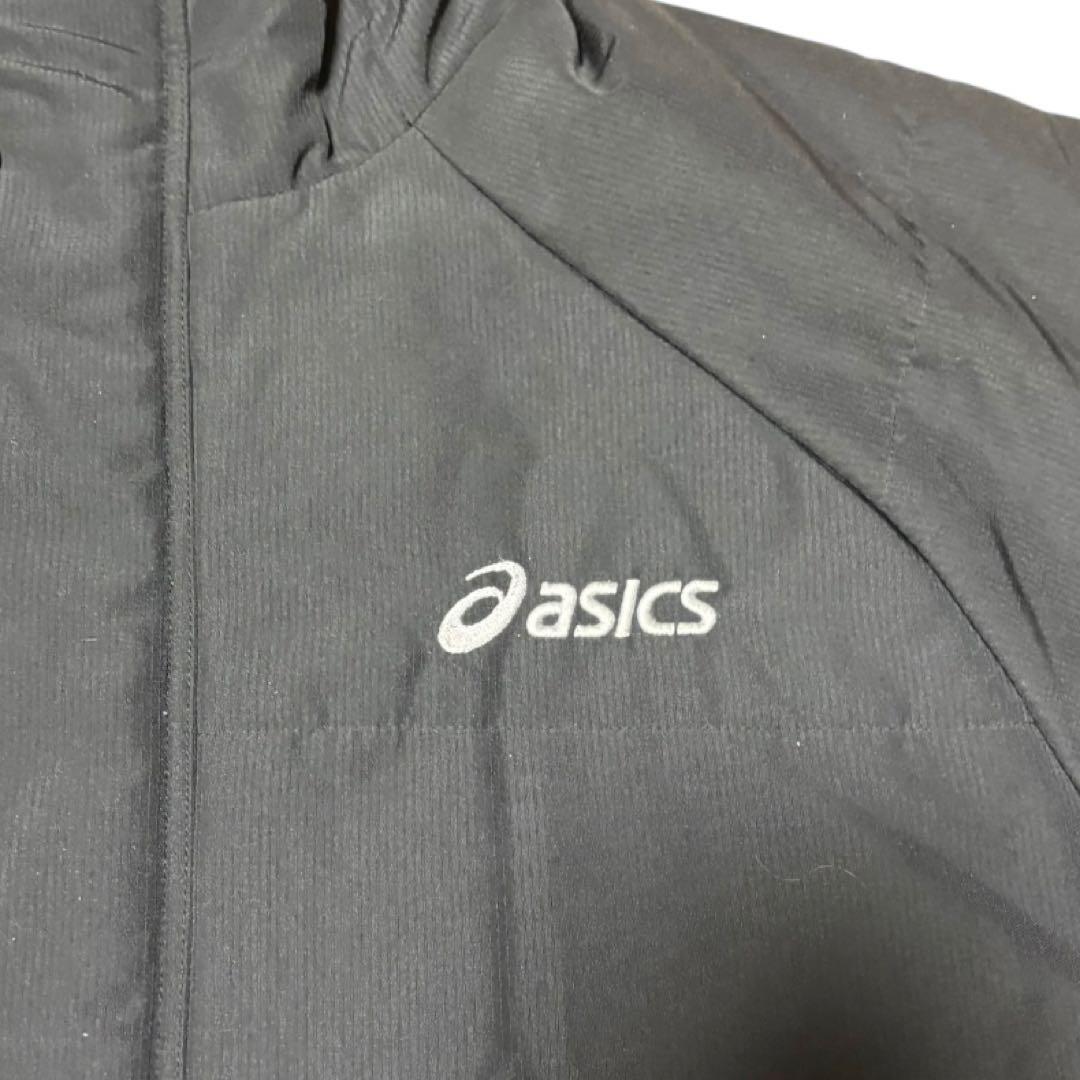 【asicsアシックス】ベンチコート(XL)ブラック