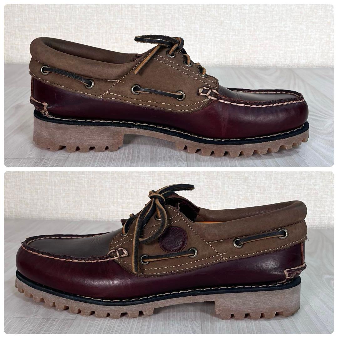 【極美品】TIMBERLAND　3EYE デッキシューズ　革靴　ブーツ　25.5