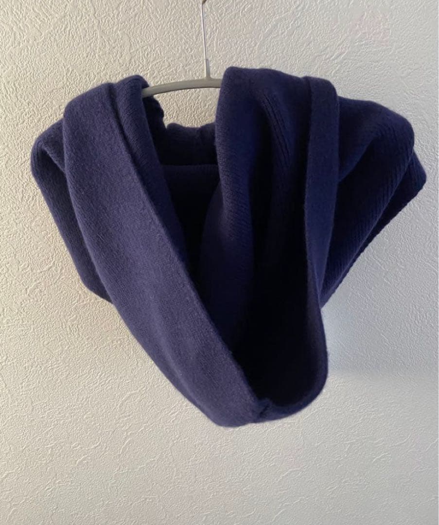 Y yo cashmere (イーヨ) フード付きマフラーカシミヤ