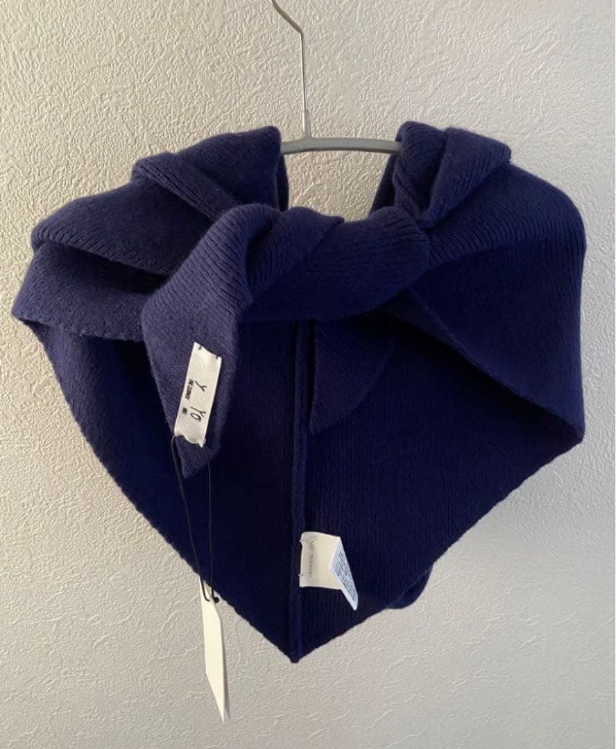 Y yo cashmere (イーヨ) フード付きマフラーカシミヤ