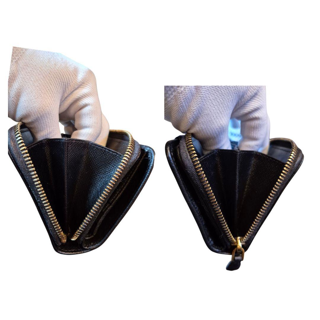 ＰＲＡＤＡ　プラダ　サフィアーノ　ケース　ラウンドファスナー　ブラック x