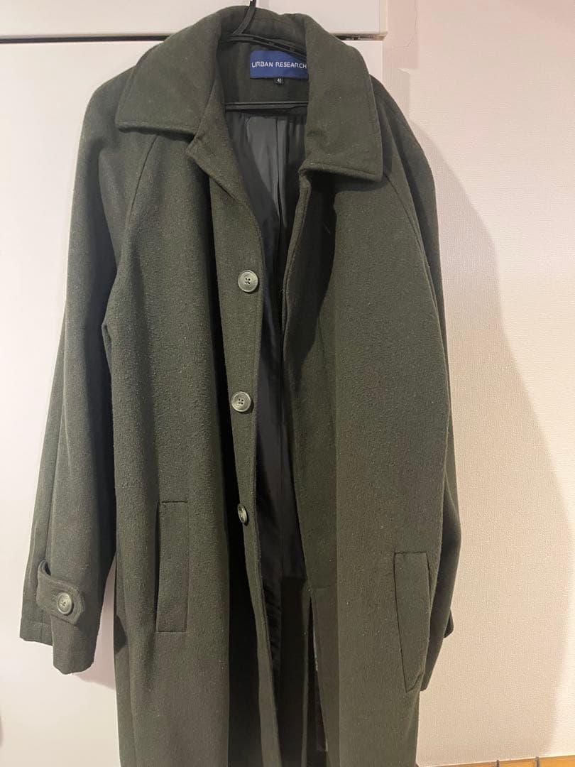 URBAN RESEARCH チェスターコート 40 オリーブグリーン