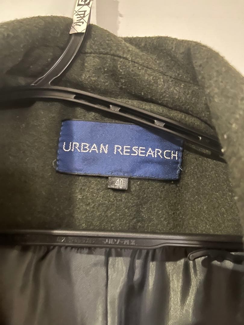URBAN RESEARCH チェスターコート 40 オリーブグリーン