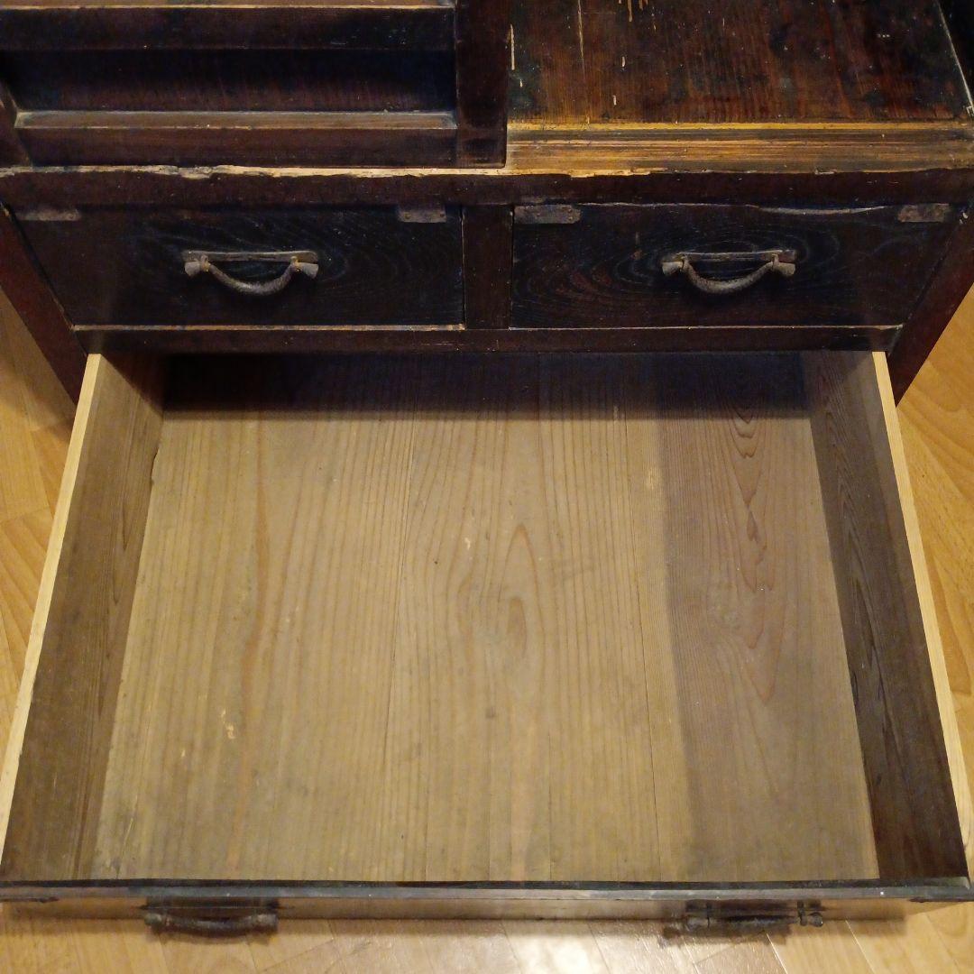 生活用 多目的箪笥 水屋 食器棚 明治時代｜京都市内配送可／引き取り可