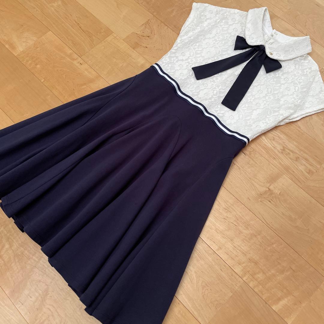 美品☆ ケイトスペード　レースドッキングワンピース　150