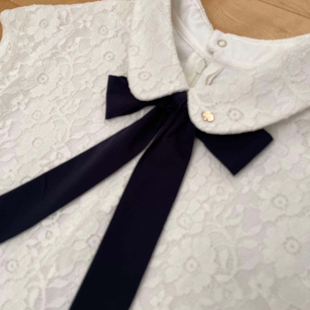 美品☆ ケイトスペード　レースドッキングワンピース　150