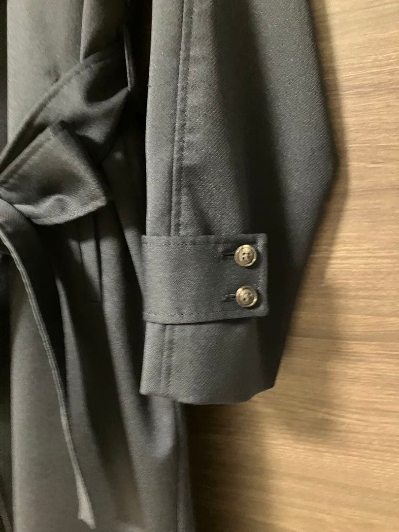 FRAY I.D フレイアイディー♪ウールカルゼトレンチコート NVY