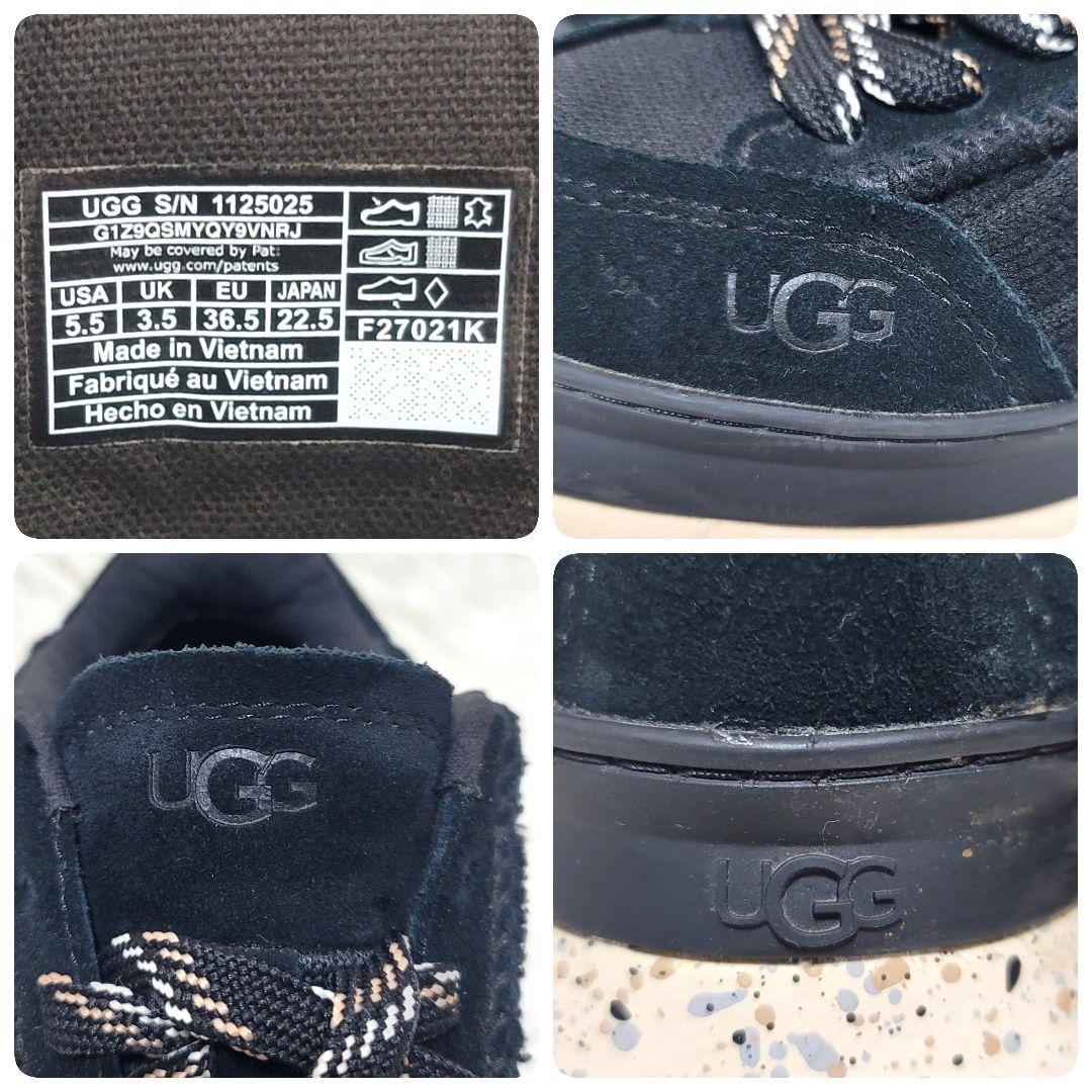 極美品❤️アグ マリン レース ロゴ スニーカー 厚底 22.5