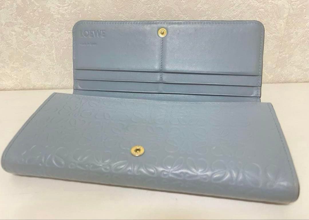 最終価格　LOEWE リピートアナグラム 長財布