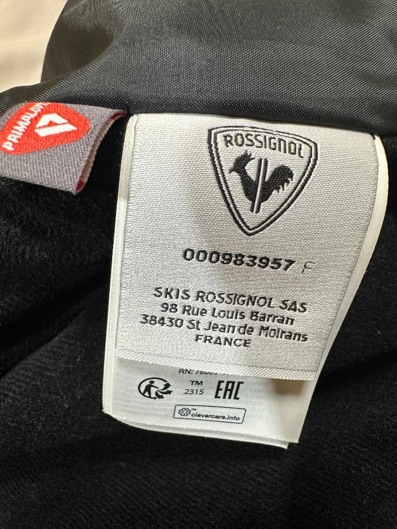 ROSSIGNOL ジャケット 灰 & パンツ 白　④