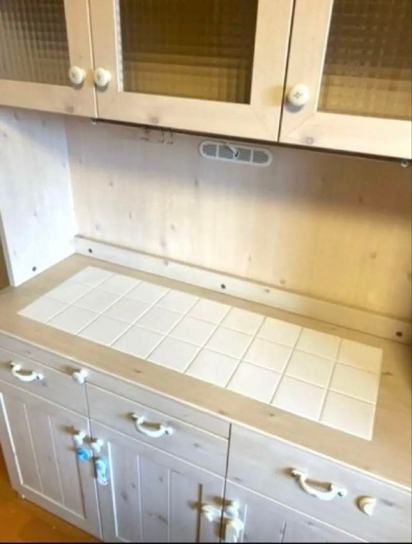 オシャレ食器棚　レンジボード　キッチンカウンター　北欧風