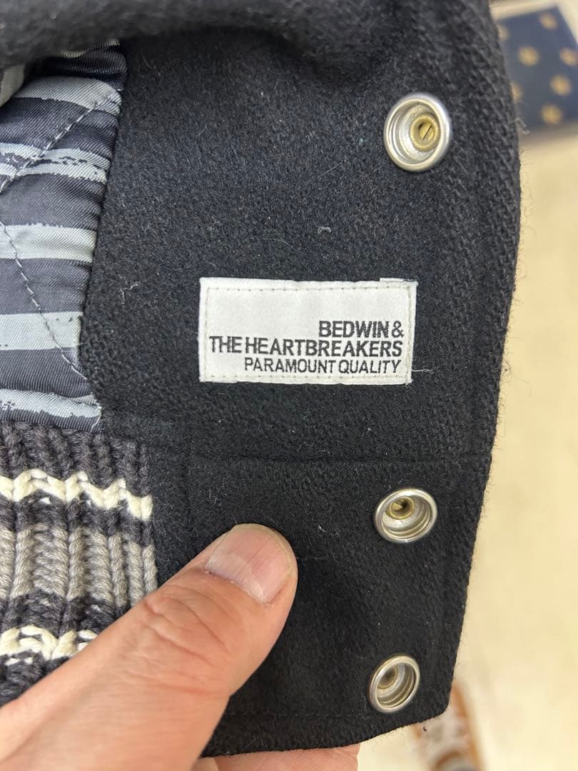 キート BEDWIN ベドウィン Jerry レザー スタジャンブラック