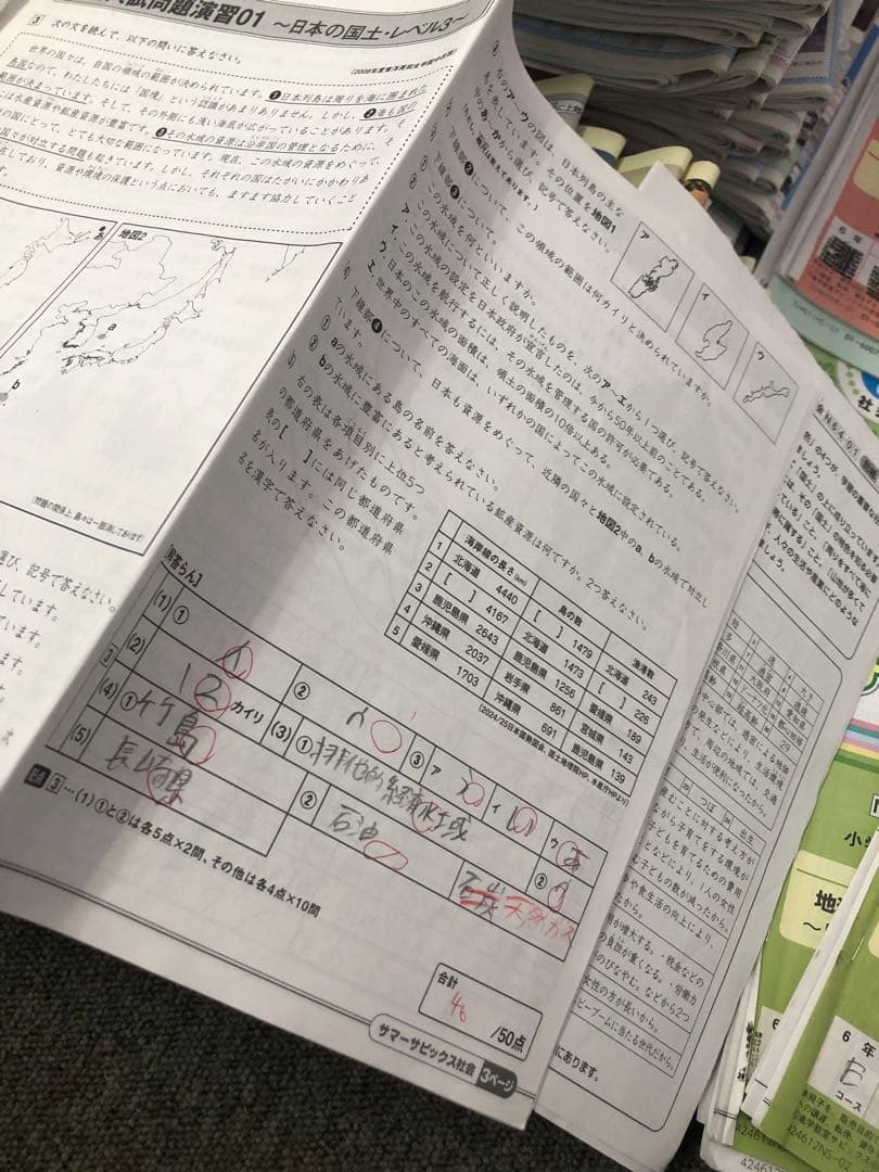 サピックス6年　理科/社会　デイリー/春期/夏期　テキスト　中古