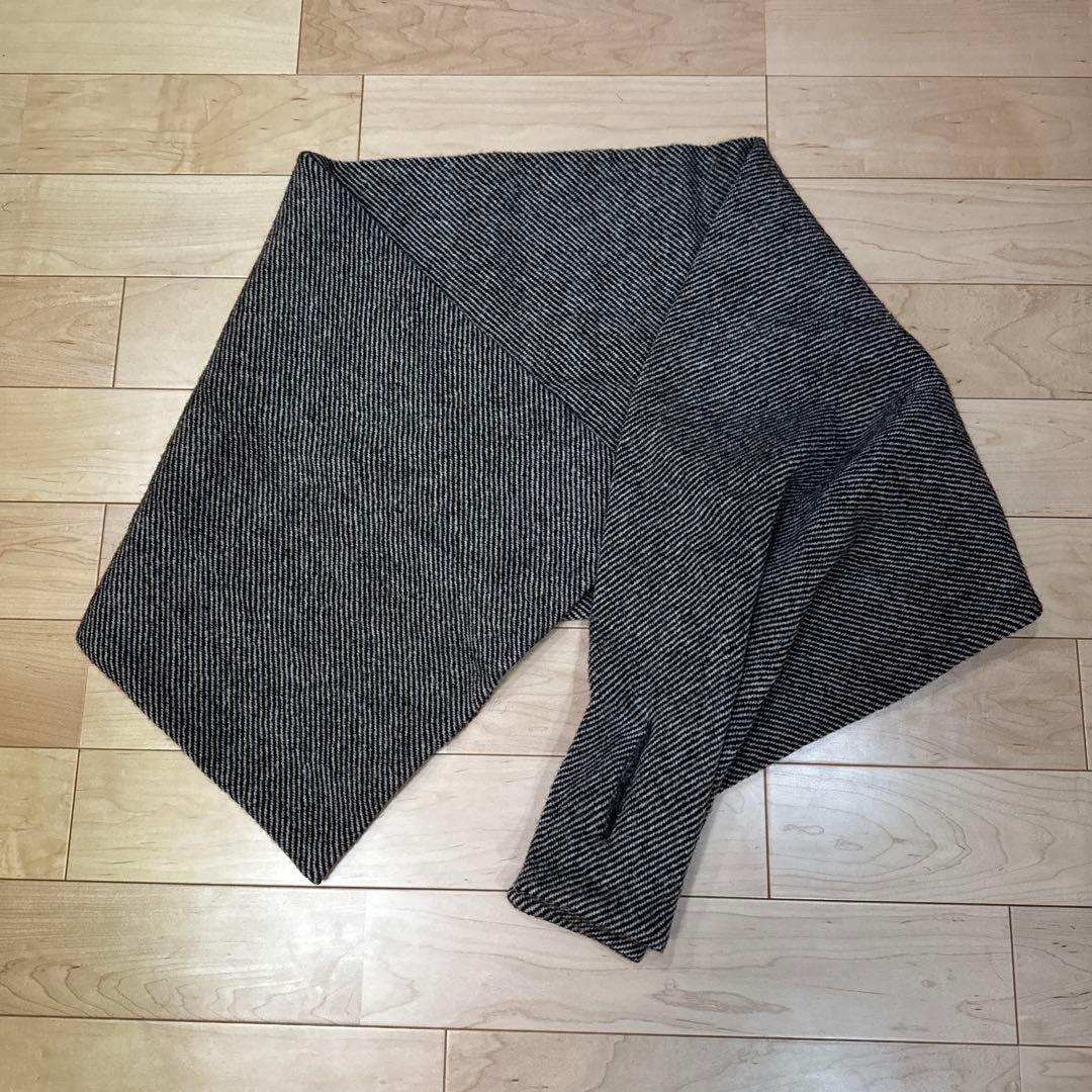 Yohji Yamamoto +Noir ヘリンボーン変形ストール