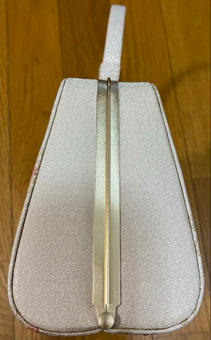 激安！！本革＆絹使用花柄刺繍和装用バッグと草履セット