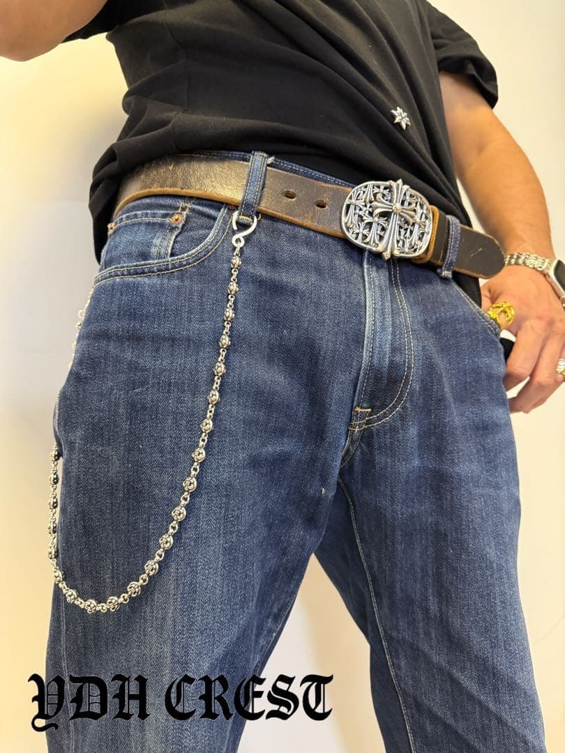 ★XXXCHAN　ウォレットチェーン　バイカー必須ウォレットシルバチ　刻印有り