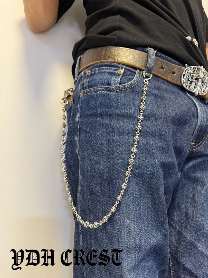 ★XXXCHAN　ウォレットチェーン　バイカー必須ウォレットシルバチ　刻印有り