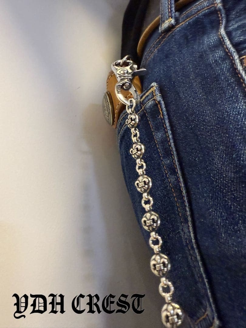 ★XXXCHAN　ウォレットチェーン　バイカー必須ウォレットシルバチ　刻印有り