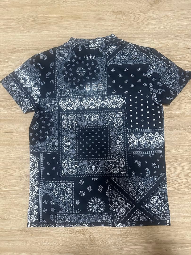 fr2 ゴルフウェア ペイズリー モックネック