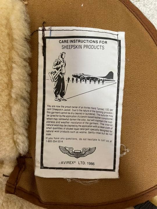 AVIREX B-3 フライトジャケット