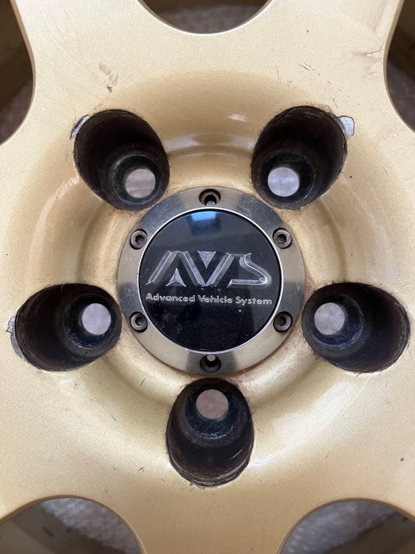 YOKOHAMA ホイール　AVS モデル7 ゴールド