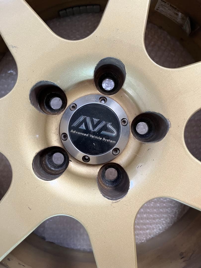 YOKOHAMA ホイール　AVS モデル7 ゴールド
