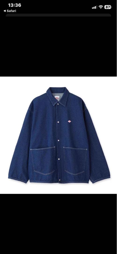 DANTON デニムカバーオール サイズ40