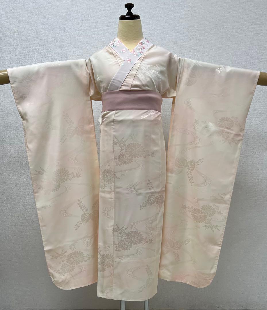振り袖　フルセット　長襦袢付　金彩加工　疋田柄　結婚式　ふくれ織　成人式　740