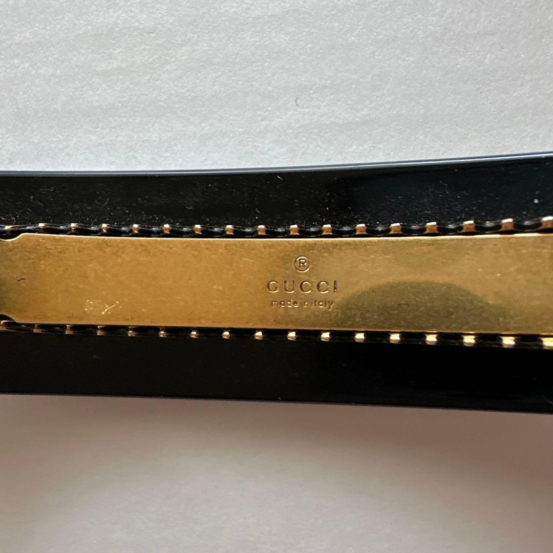 グッチ　GUCCI クリスタルヘアピンブラック