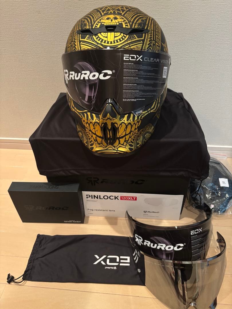 RUROC ルーロック　スカルデザインLサイズ インカム付き