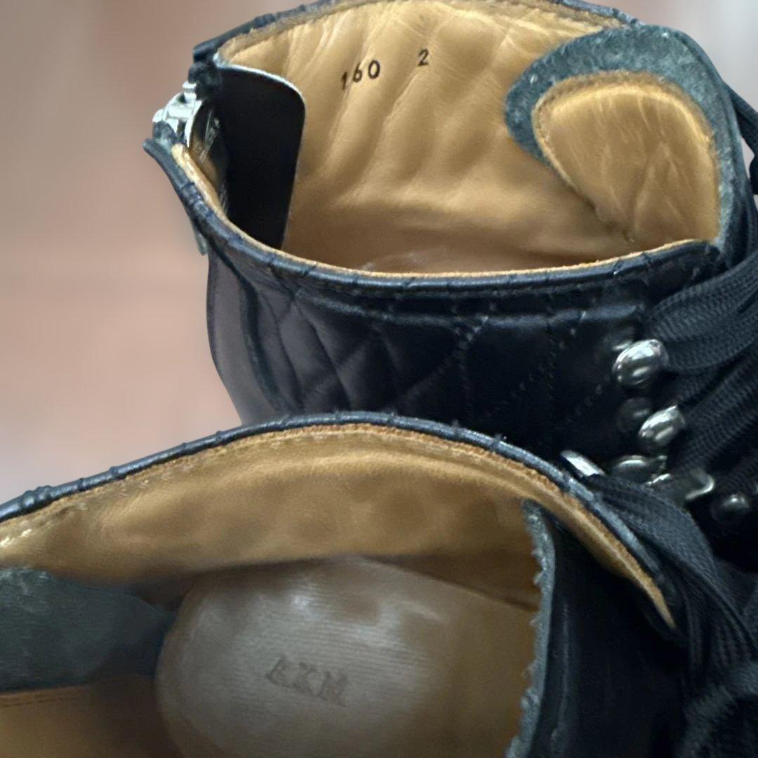 2時間値下げ　AKM キルティングレザーマウンテンブーツ シューズ