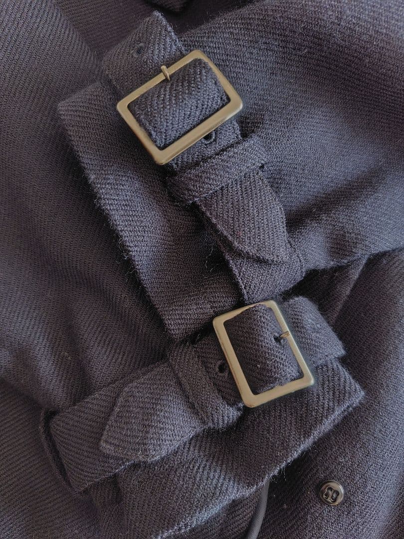 G*️様 ワイズ Y's ウール トレンチコート M ダークネイビー 中厚手 レ