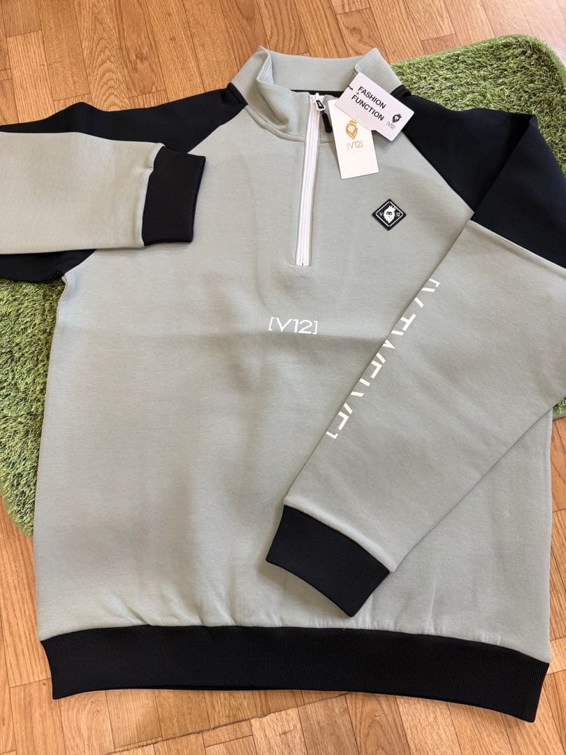 新品正規品【V12/XL】ダンボールニットハーフジップウェアジャケットスウェット