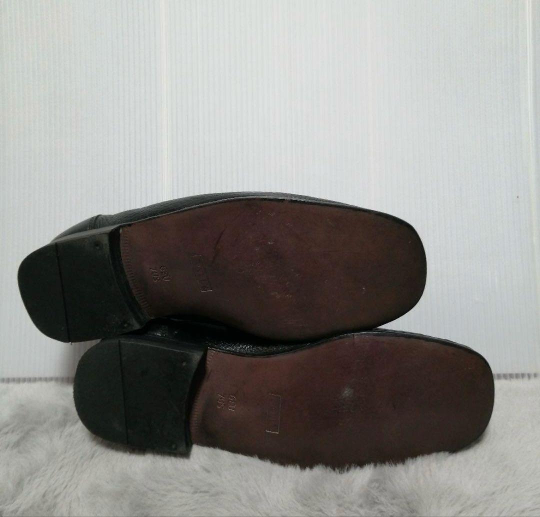 BALLY ブラックレザー ローファー