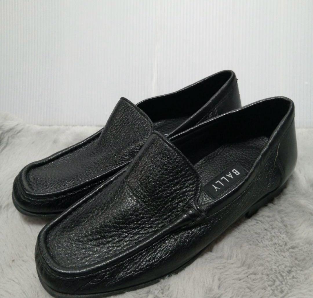 BALLY ブラックレザー ローファー