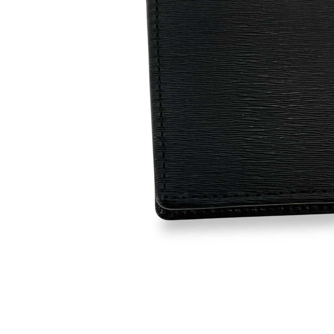 ポーター　カレント　二つ折り財布　プレートロゴ　コンパクトウォレット　ブラック