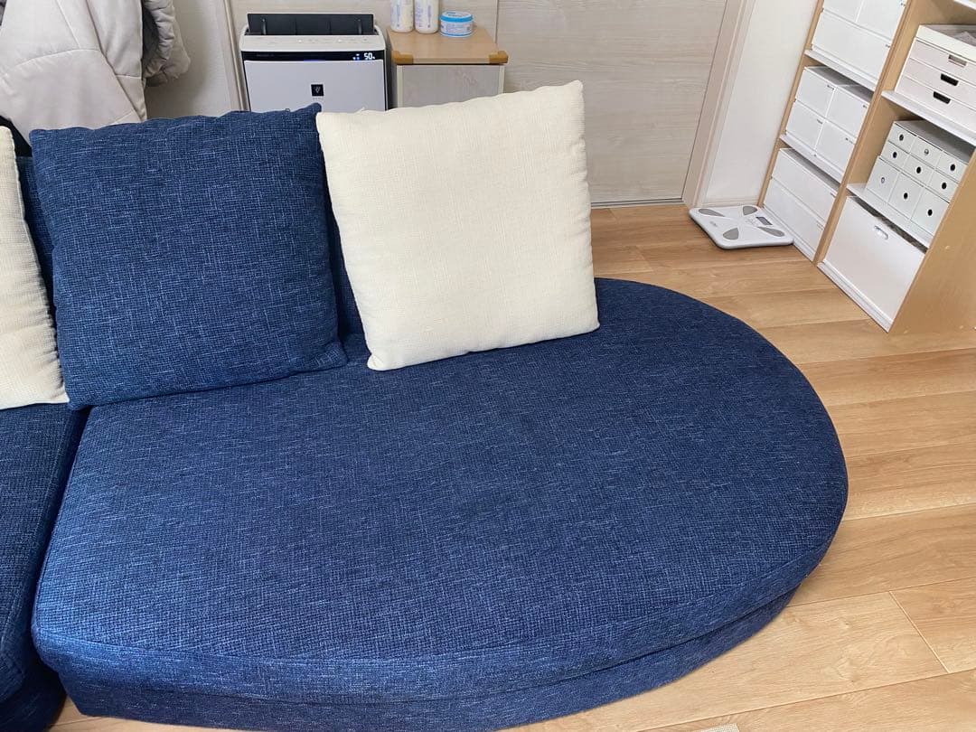 【セット販売】おしゃれカウチソファ　幅2300 ①【合計51000円】