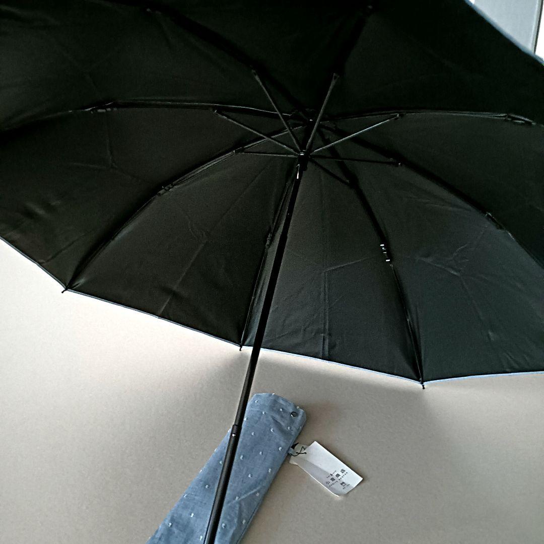 【未使用品】小宮商店　折りたたみ傘　一級遮光　晴雨兼用　刺繍