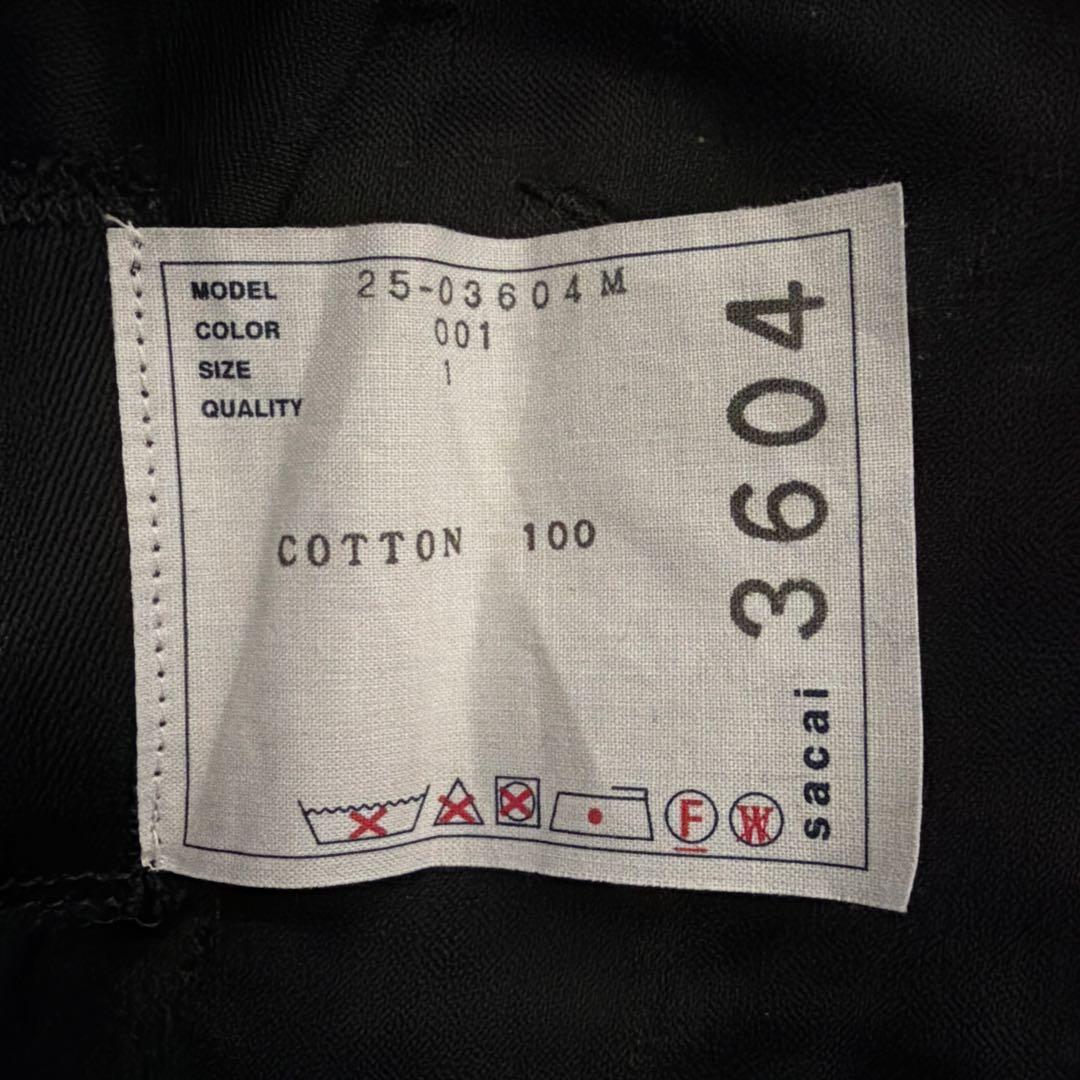 美品 サカイ 25ss コットンチノパンツ