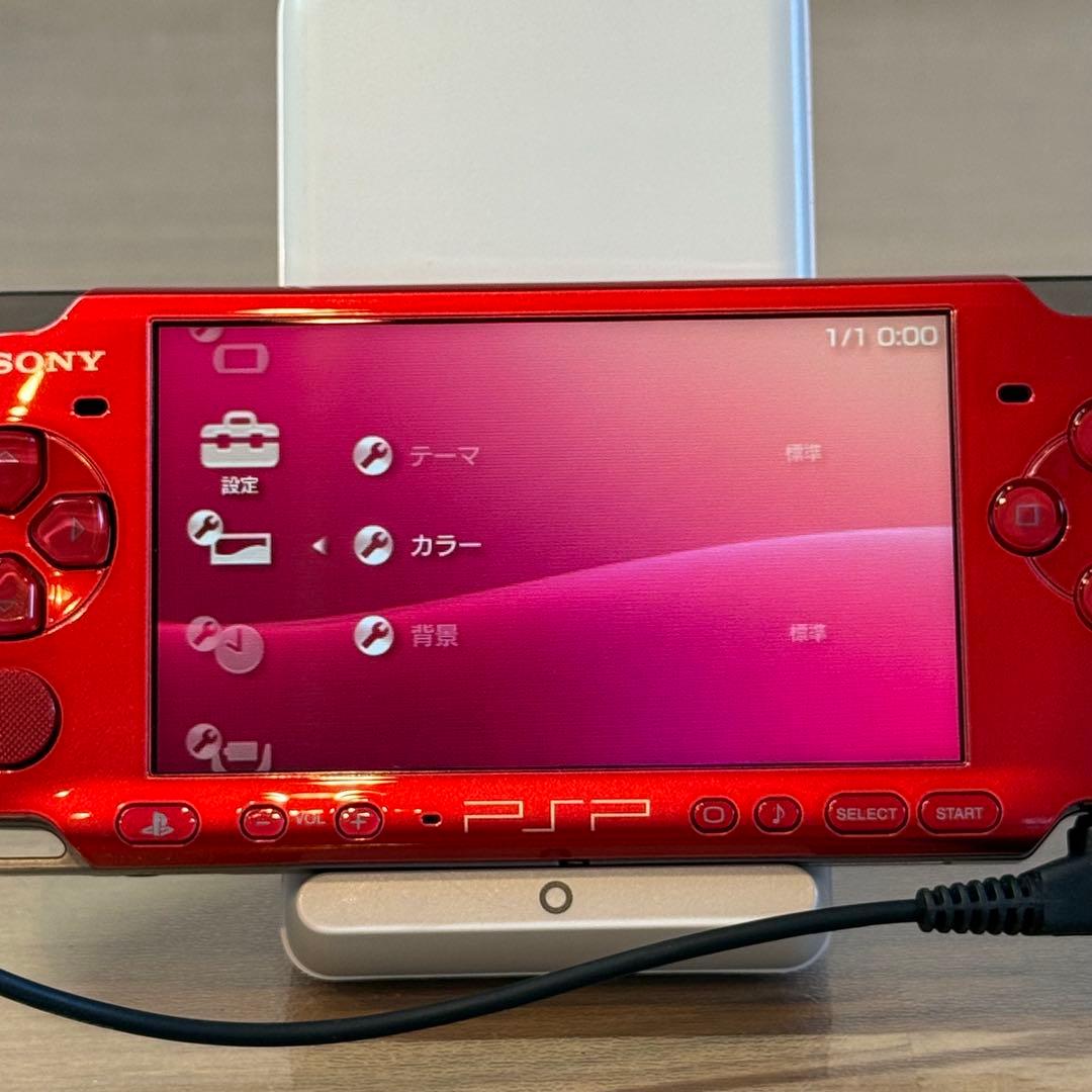 7-150【美品】PSP-3000 ラディアントレッド