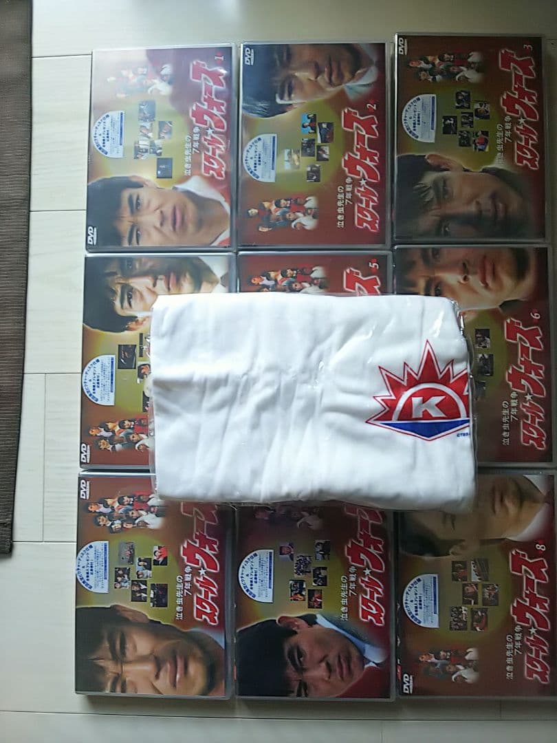 スクールウォーズDVD9巻セット、初回限定Tシャツ(Lサイズ)付