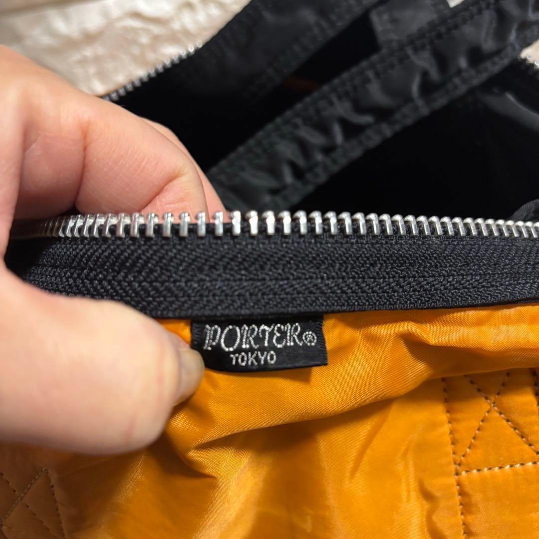 PORTER ブラック ナイロントートバッグ