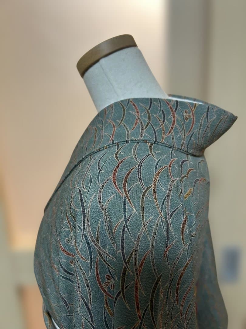 東レシルック　高級化繊　洗える着物　小紋