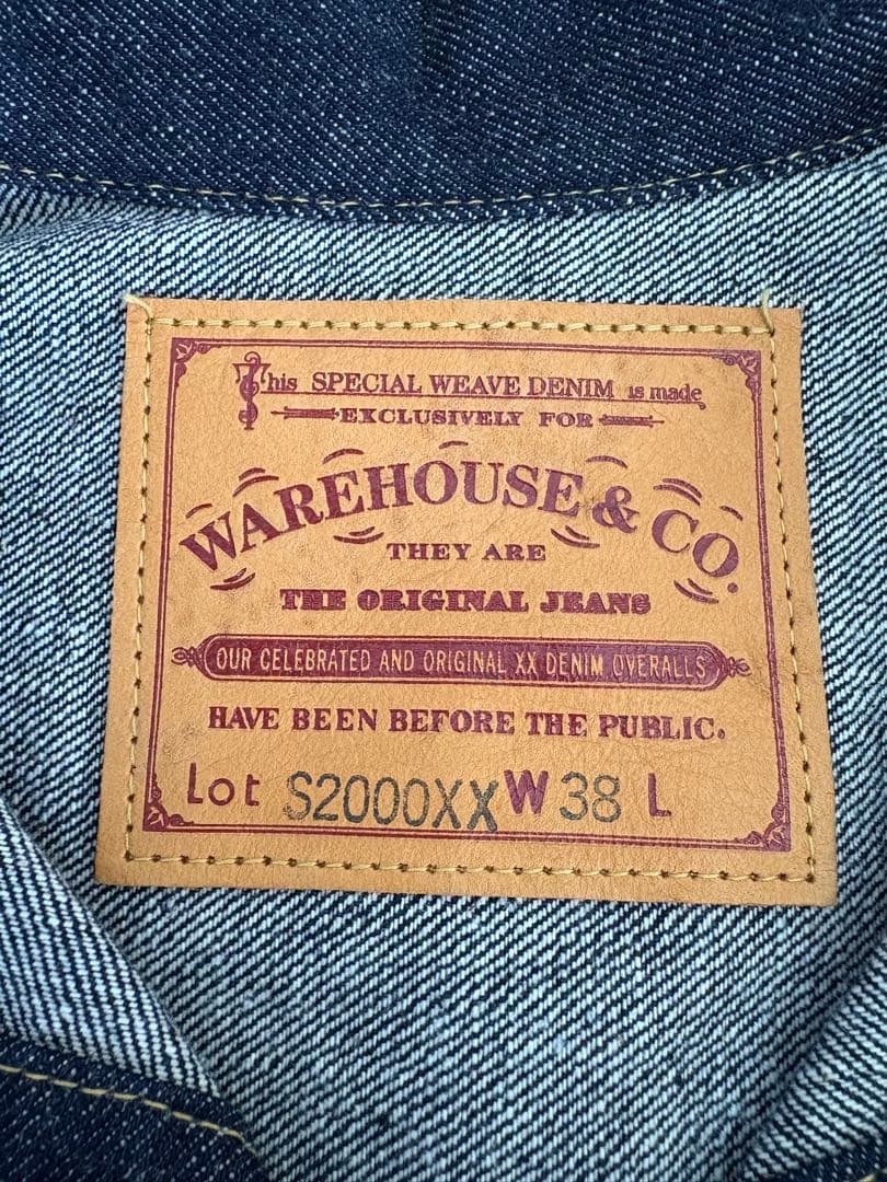 ウエアハウスデニムジャケットs2000xx 38dsb