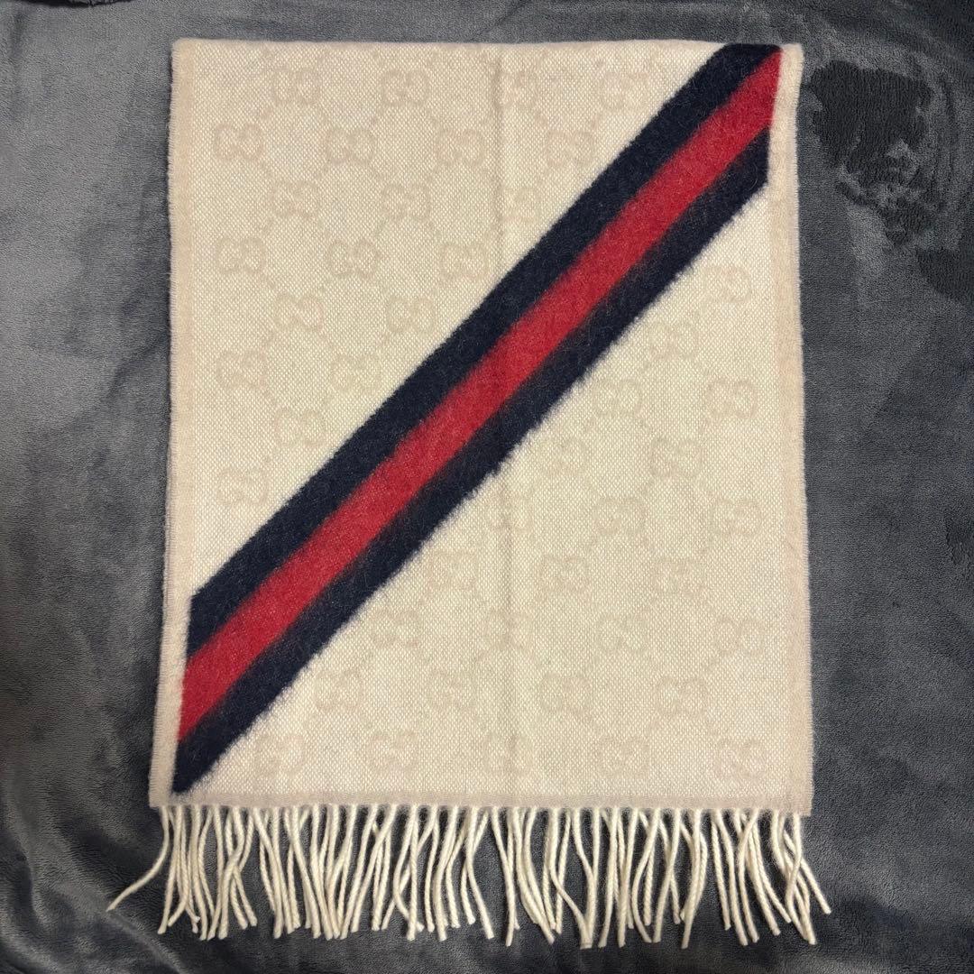 GUCCI グッチ ウールマフラー