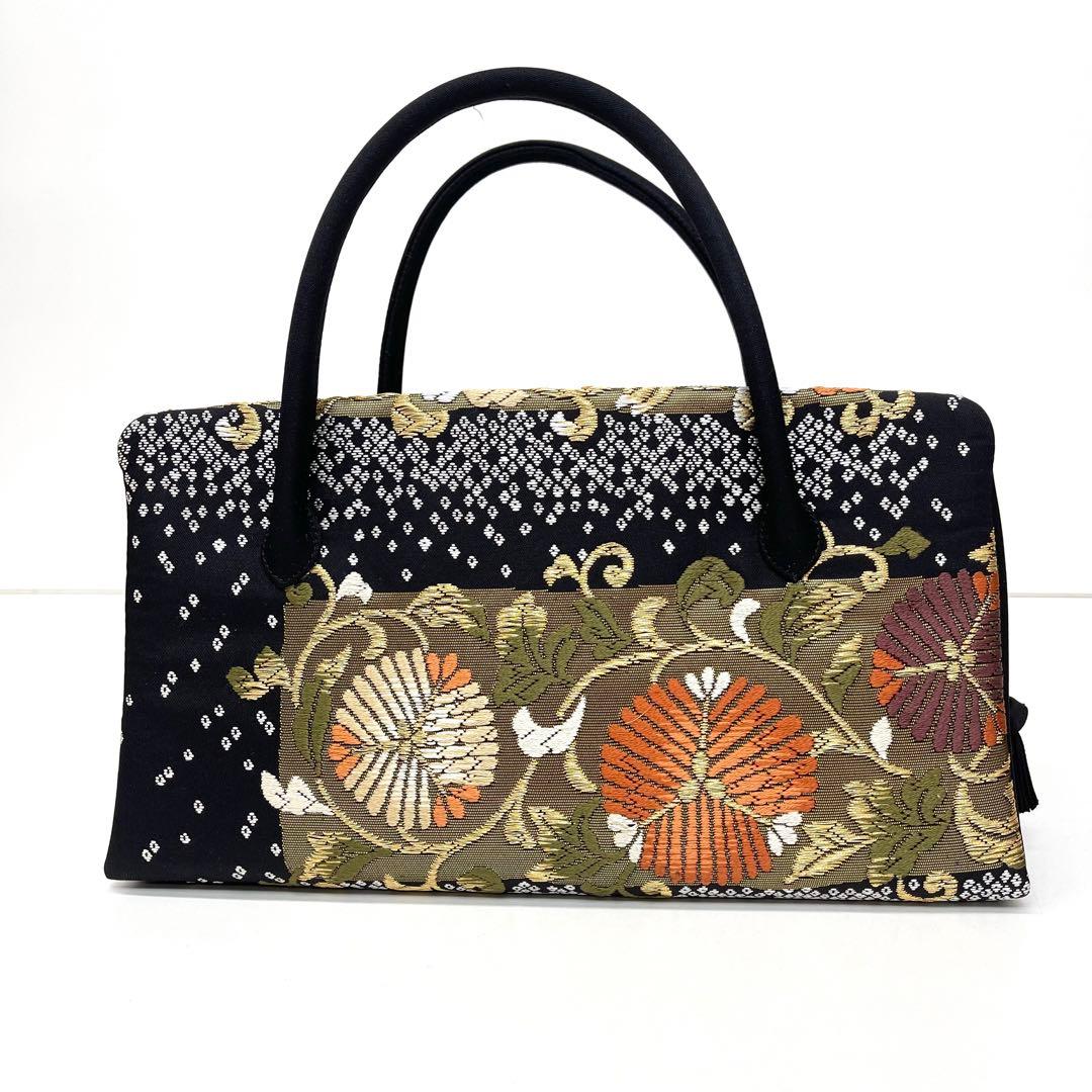 レモンです❣️【着物と帯 時流】B25164◆和装 カジュアルバッグ◆西陣織