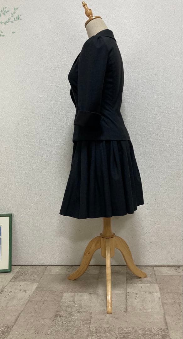 美品　フォクシーニューヨーク　フレアースカートスーツ　38 ウォッシャブル