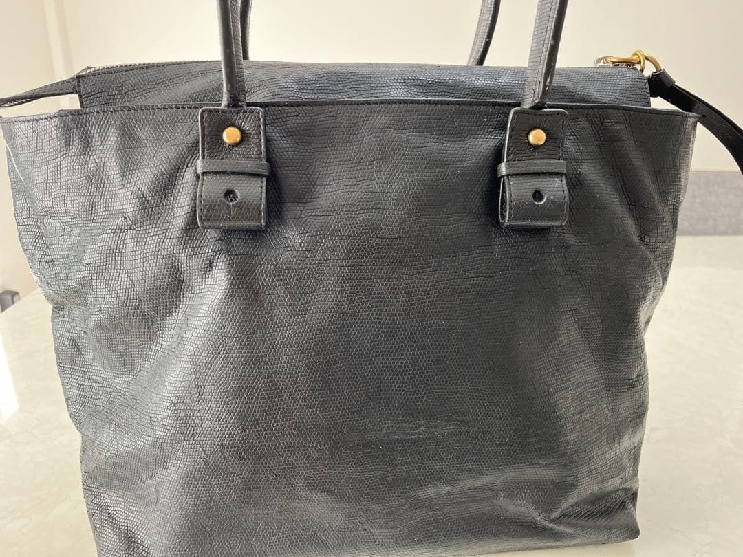 Chloé ブラック レザートートバッグ