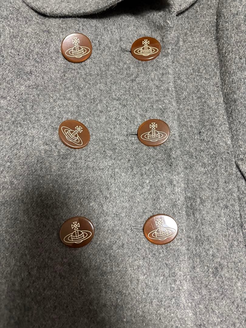 ヴィヴィアンウエストウッド　ピーコート　ダブル　グレー　2(M)