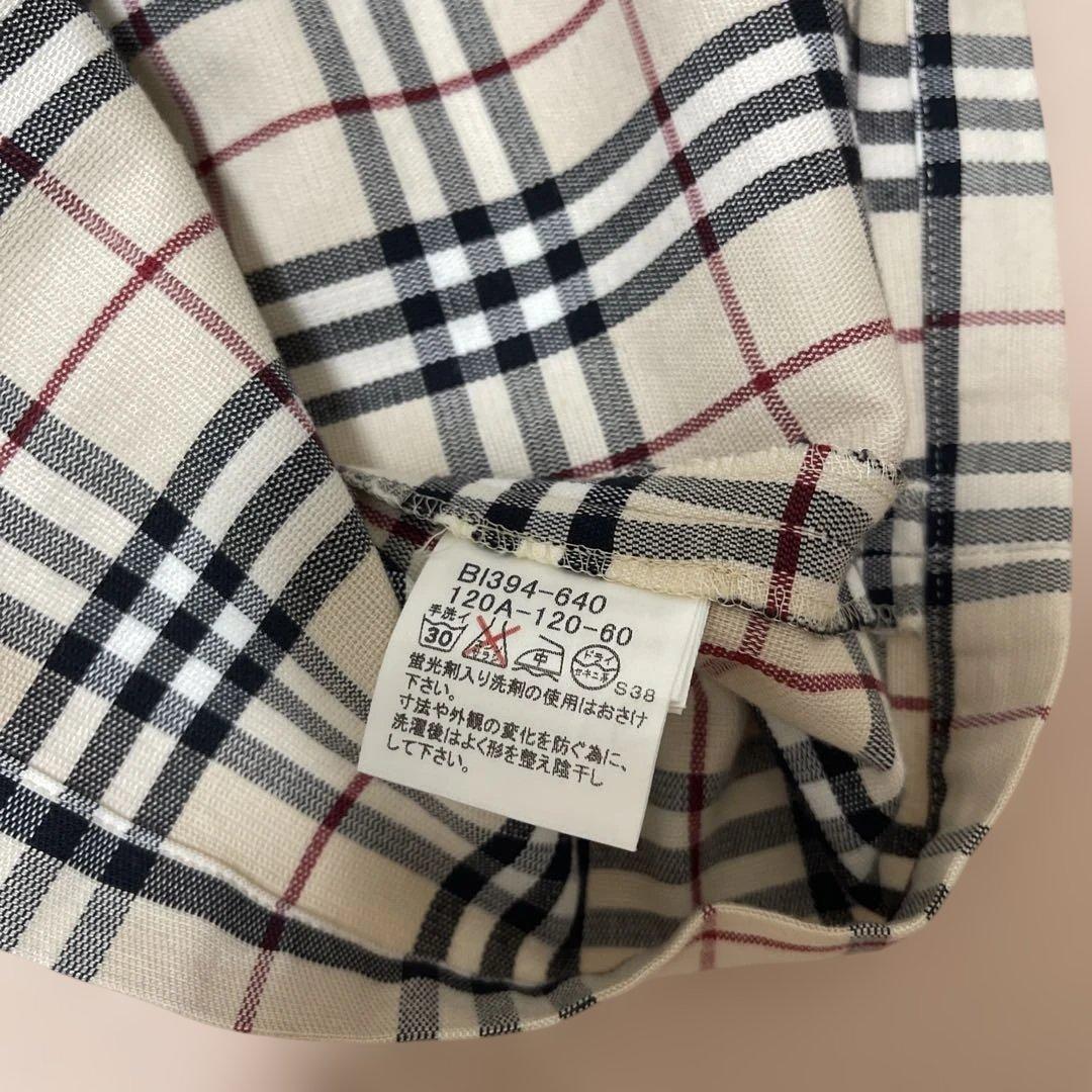 【新品】バーバリーロンドン 120cm チェックジャンパースカート